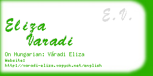 eliza varadi business card