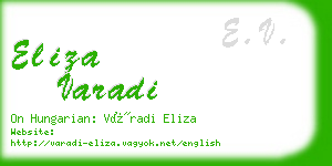 eliza varadi business card